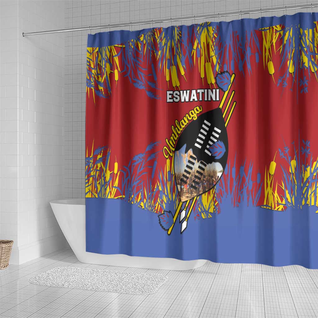 Umhlanga Reed Dance Shower Curtain Eswatini Heritage - African Pride