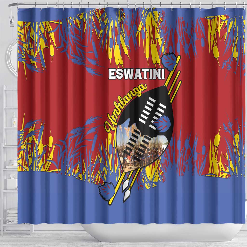 Umhlanga Reed Dance Shower Curtain Eswatini Heritage - African Pride