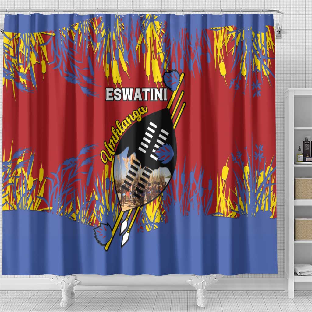 Umhlanga Reed Dance Shower Curtain Eswatini Heritage - African Pride