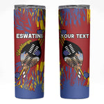 Personalized Umhlanga Reed Dance Skinny Tumbler Eswatini Heritage - African Pride