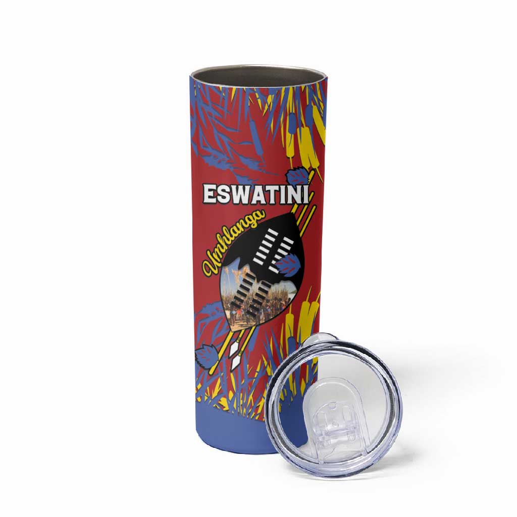 Personalized Umhlanga Reed Dance Skinny Tumbler Eswatini Heritage - African Pride