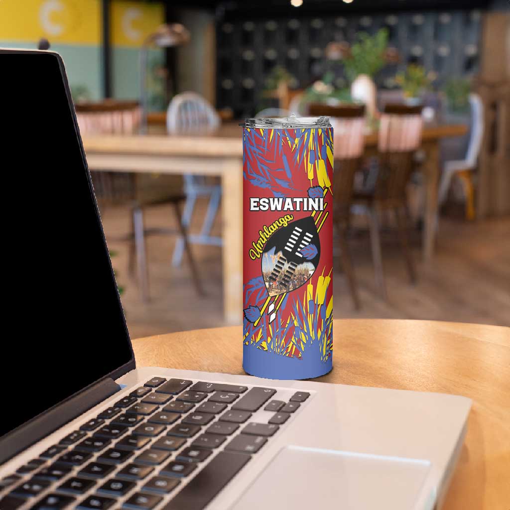 Personalized Umhlanga Reed Dance Skinny Tumbler Eswatini Heritage - African Pride