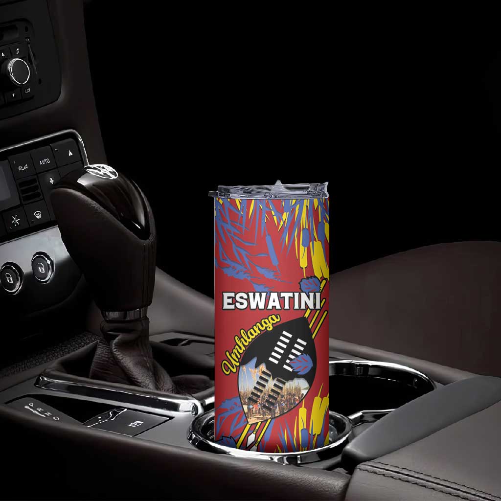 Personalized Umhlanga Reed Dance Skinny Tumbler Eswatini Heritage - African Pride