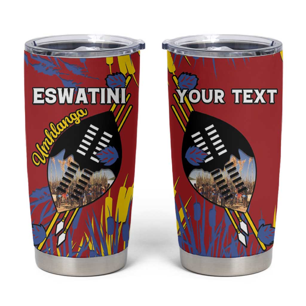 Personalized Umhlanga Reed Dance Tumbler Cup Eswatini Heritage - African Pride