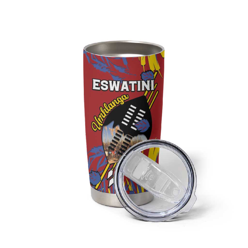 Personalized Umhlanga Reed Dance Tumbler Cup Eswatini Heritage - African Pride