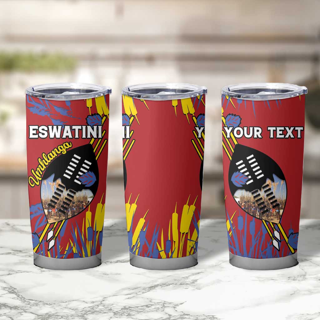 Personalized Umhlanga Reed Dance Tumbler Cup Eswatini Heritage - African Pride
