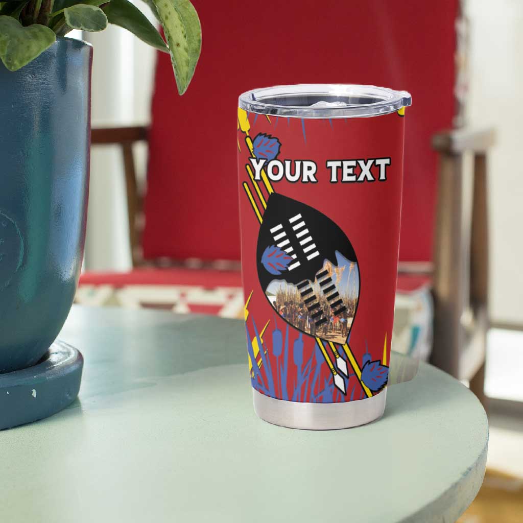 Personalized Umhlanga Reed Dance Tumbler Cup Eswatini Heritage - African Pride