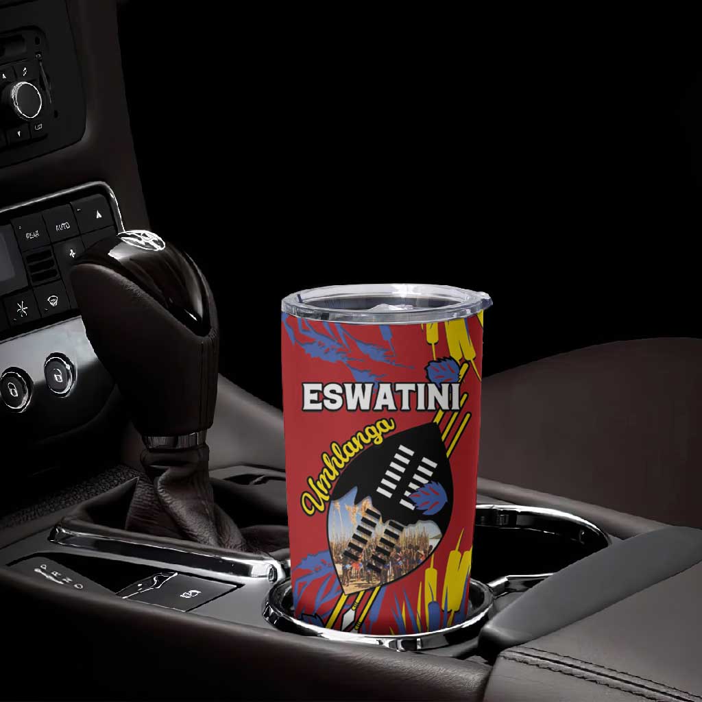 Personalized Umhlanga Reed Dance Tumbler Cup Eswatini Heritage - African Pride