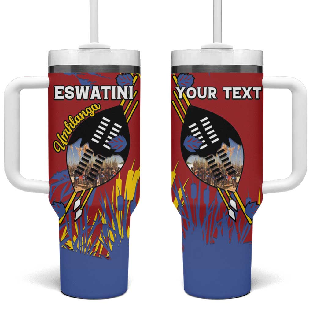Personalized Umhlanga Reed Dance Tumbler With Handle Eswatini Heritage - African Pride