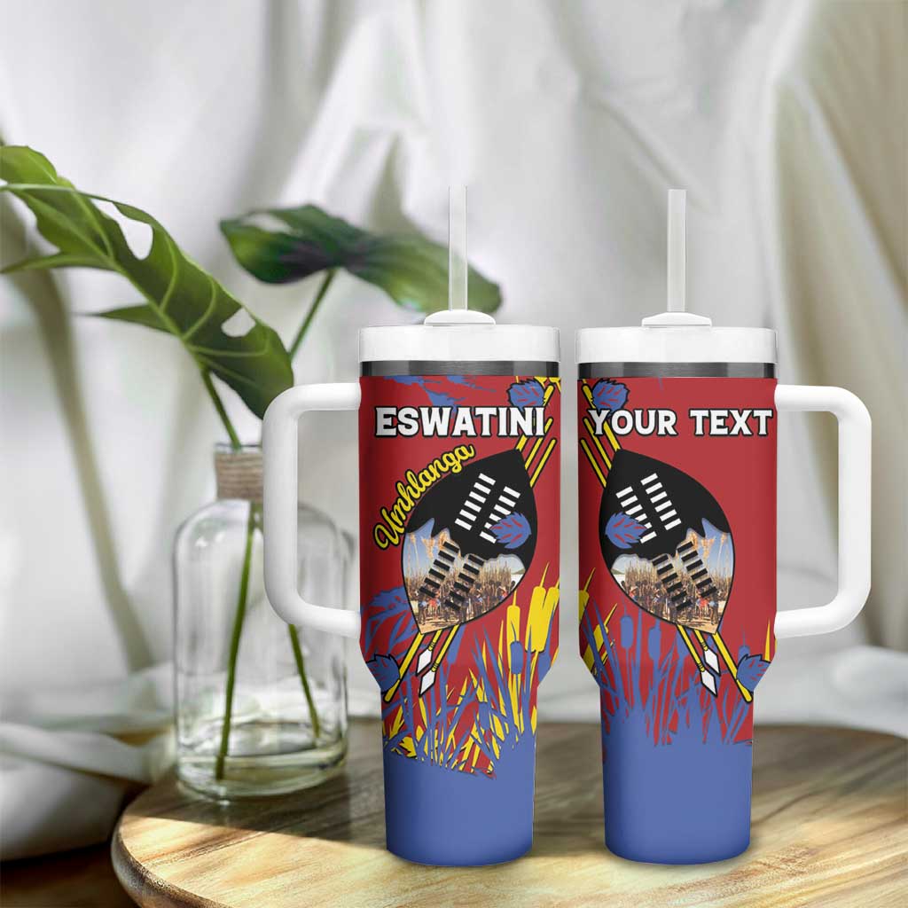 Personalized Umhlanga Reed Dance Tumbler With Handle Eswatini Heritage - African Pride