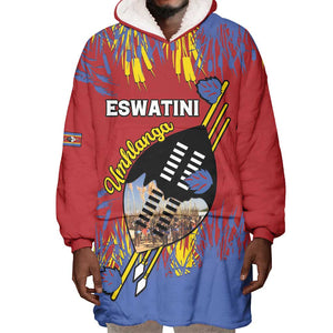 Personalized Umhlanga Reed Dance Wearable Blanket Hoodie Eswatini Heritage - African Pride