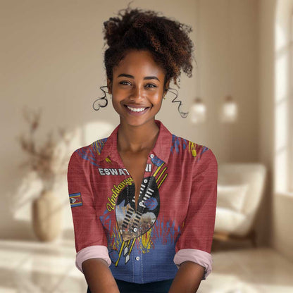 Personalized Umhlanga Reed Dance Women Casual Shirt Eswatini Heritage - African Pride