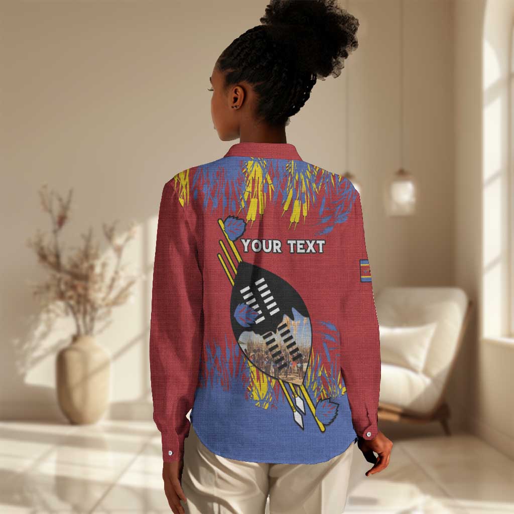 Personalized Umhlanga Reed Dance Women Casual Shirt Eswatini Heritage - African Pride
