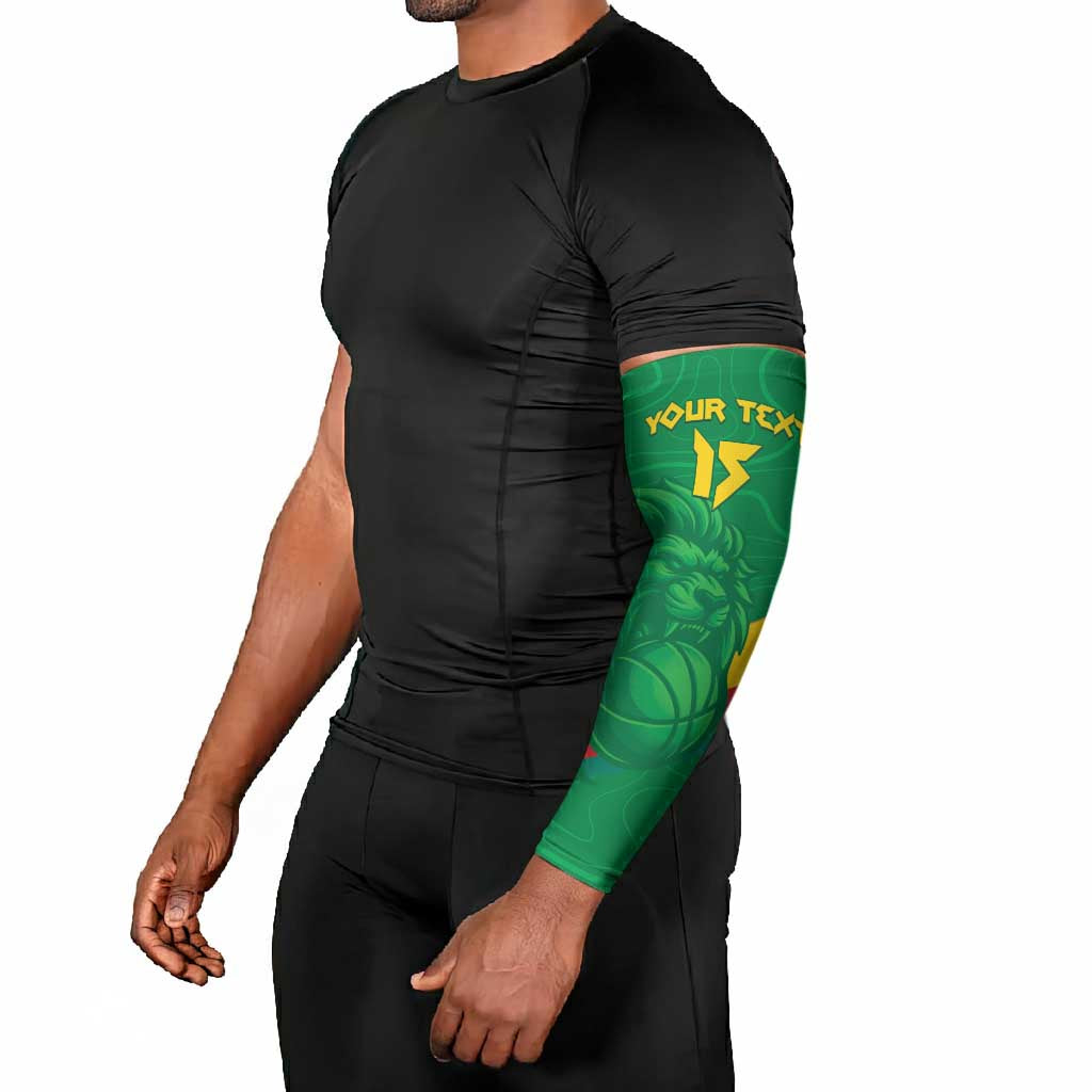 Custom Cameroon Basketball Arm Sleeves Go Champions Indomitable Lions