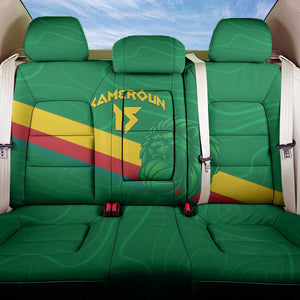 Custom Cameroon Basketball Back Car Seat Cover Go Indomitable Lions - African Pride