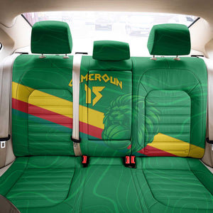 Custom Cameroon Basketball Back Car Seat Cover Go Indomitable Lions - African Pride