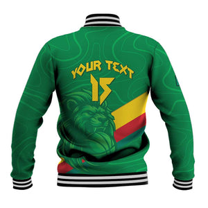 Custom Cameroon Basketball Baseball Jacket Go Indomitable Lions - African Pride