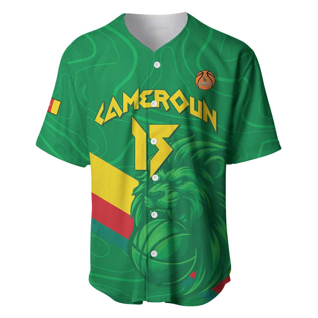 Custom Cameroon Basketball Baseball Jersey Go Indomitable Lions - African Pride