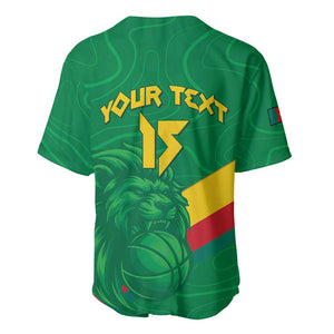 Custom Cameroon Basketball Baseball Jersey Go Indomitable Lions - African Pride