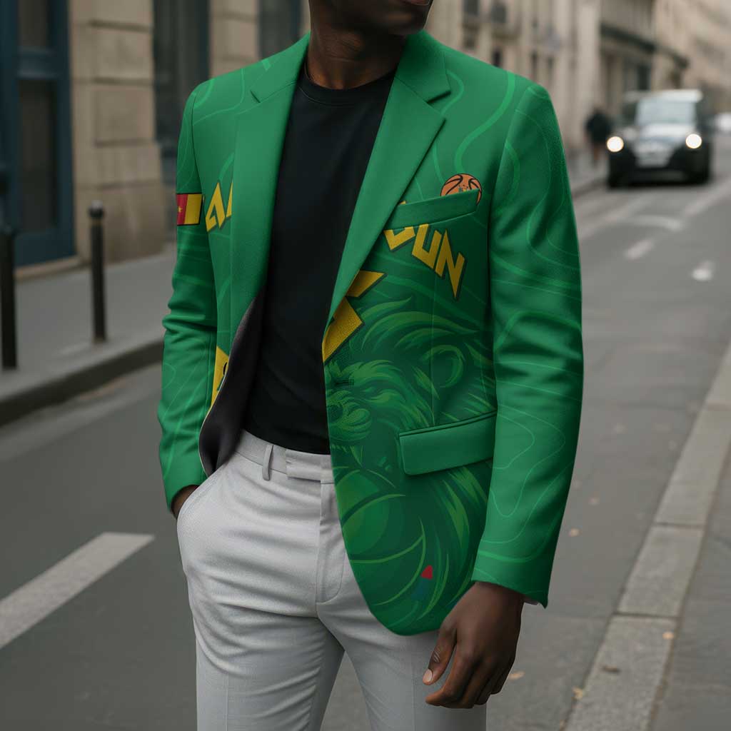 Custom Cameroon Basketball Blazer Go Champions Indomitable Lions