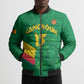 Custom Cameroon Basketball Bomber Puffer Jacket Go Champions Indomitable Lions