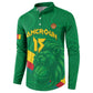 Custom Cameroon Basketball Button Sweatshirt Go Champions Indomitable Lions