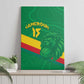 Custom Cameroon Basketball Canvas Wall Art Go Indomitable Lions - African Pride