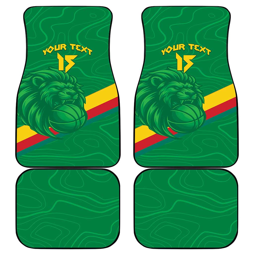 Custom Cameroon Basketball Car Mats Go Indomitable Lions - African Pride