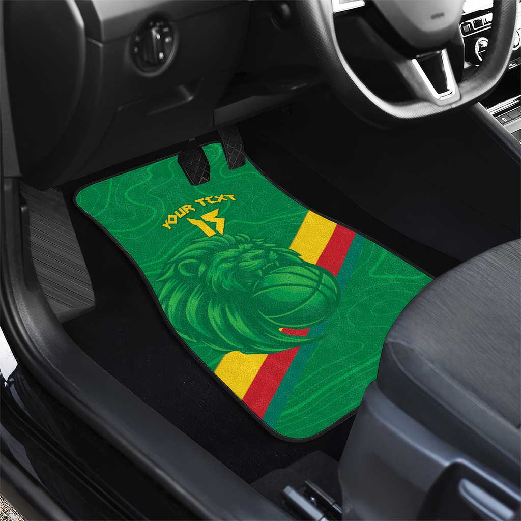 Custom Cameroon Basketball Car Mats Go Indomitable Lions - African Pride