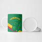 Custom Cameroon Basketball Ceramic Mug Go Champions Indomitable Lions