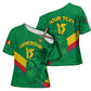 Custom Cameroon Basketball Cross Shoulder Shirt Go Champions Indomitable Lions