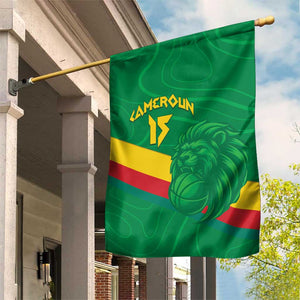 Custom Cameroon Basketball Garden Flag Go Indomitable Lions - African Pride