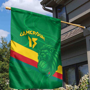 Custom Cameroon Basketball Garden Flag Go Indomitable Lions - African Pride