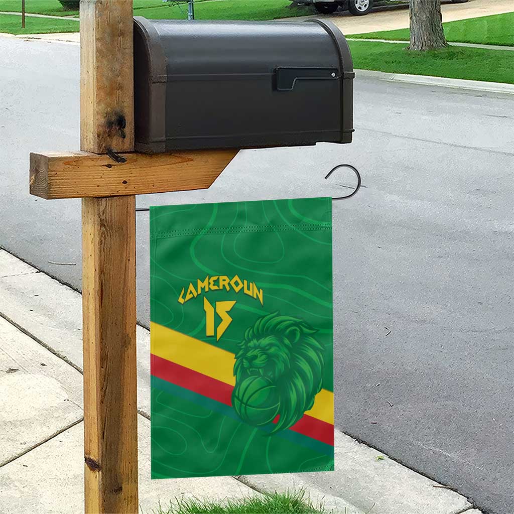 Custom Cameroon Basketball Garden Flag Go Indomitable Lions - African Pride