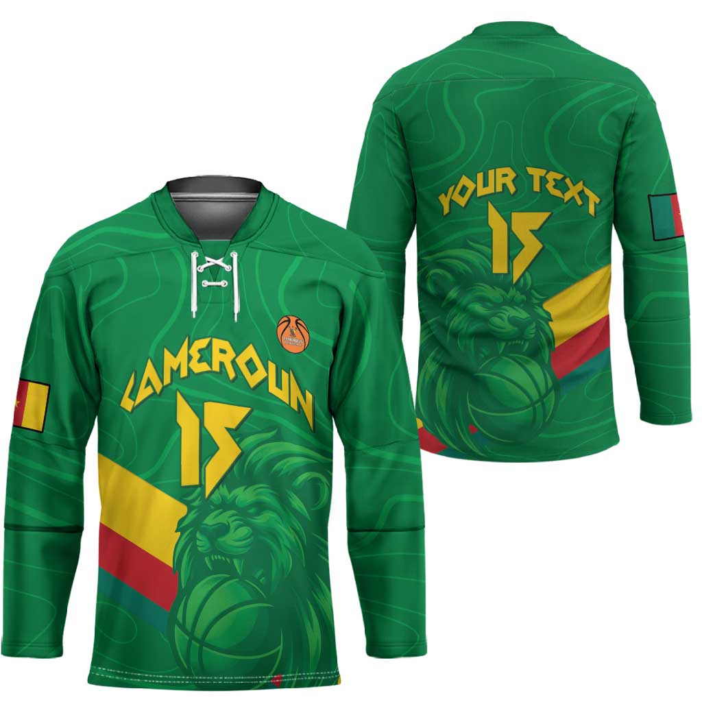Custom Cameroon Basketball Hockey Jersey Go Champions Indomitable Lions