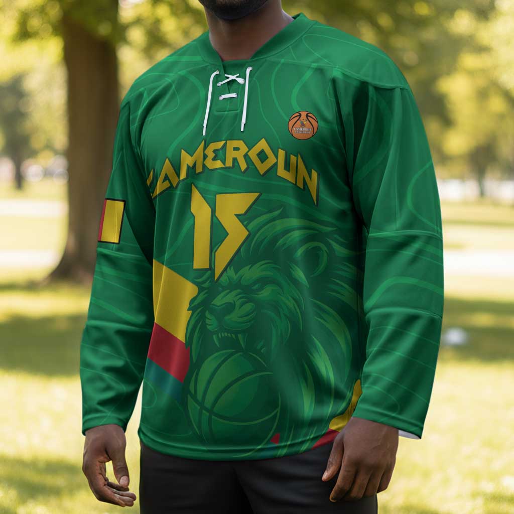 Custom Cameroon Basketball Hockey Jersey Go Champions Indomitable Lions