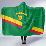 Custom Cameroon Basketball Hooded Blanket Go Indomitable Lions - African Pride