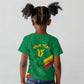 Custom Cameroon Basketball Kid T shirt Go Indomitable Lions - African Pride