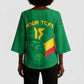 Custom Cameroon Basketball Kimono Sleeve Blouse Go Champions Indomitable Lions