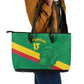 Custom Cameroon Basketball Leather Tote Bag Go Indomitable Lions - African Pride
