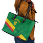 Custom Cameroon Basketball Leather Tote Bag Go Indomitable Lions - African Pride