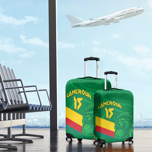 Custom Cameroon Basketball Luggage Cover Go Indomitable Lions - African Pride