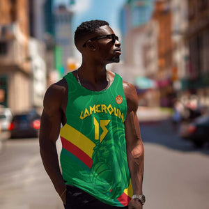 Custom Cameroon Basketball Men Tank Top Go Indomitable Lions - African Pride