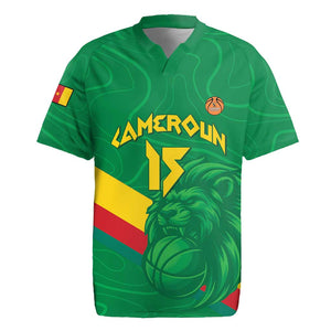 Custom Cameroon Basketball Rugby Jersey Go Indomitable Lions - African Pride