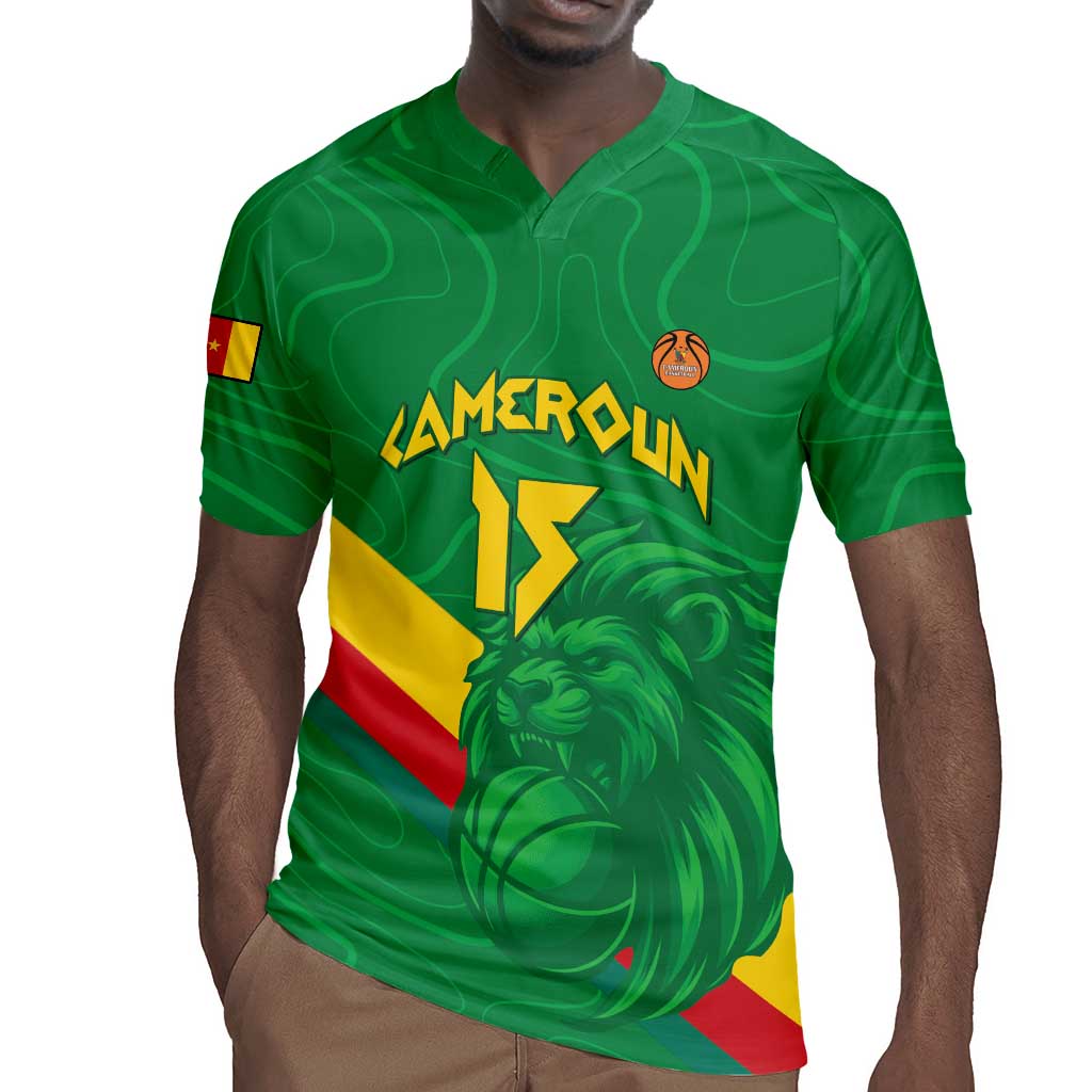Custom Cameroon Basketball Rugby Jersey Go Indomitable Lions - African Pride