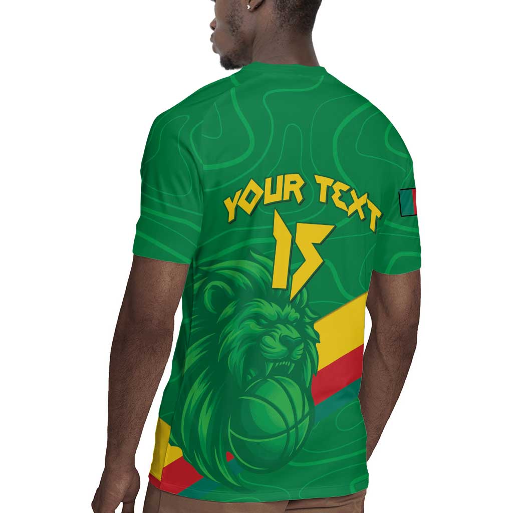 Custom Cameroon Basketball Rugby Jersey Go Indomitable Lions - African Pride