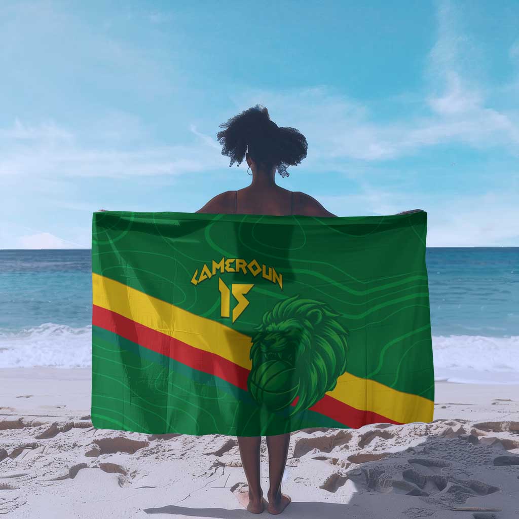 Custom Cameroon Basketball Sarong Go Indomitable Lions - African Pride