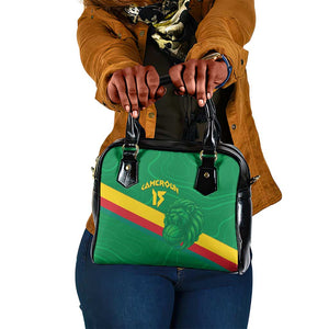 Custom Cameroon Basketball Shoulder Handbag Go Indomitable Lions - African Pride