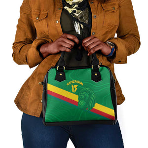 Custom Cameroon Basketball Shoulder Handbag Go Indomitable Lions - African Pride