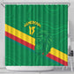 Custom Cameroon Basketball Shower Curtain Go Indomitable Lions - African Pride